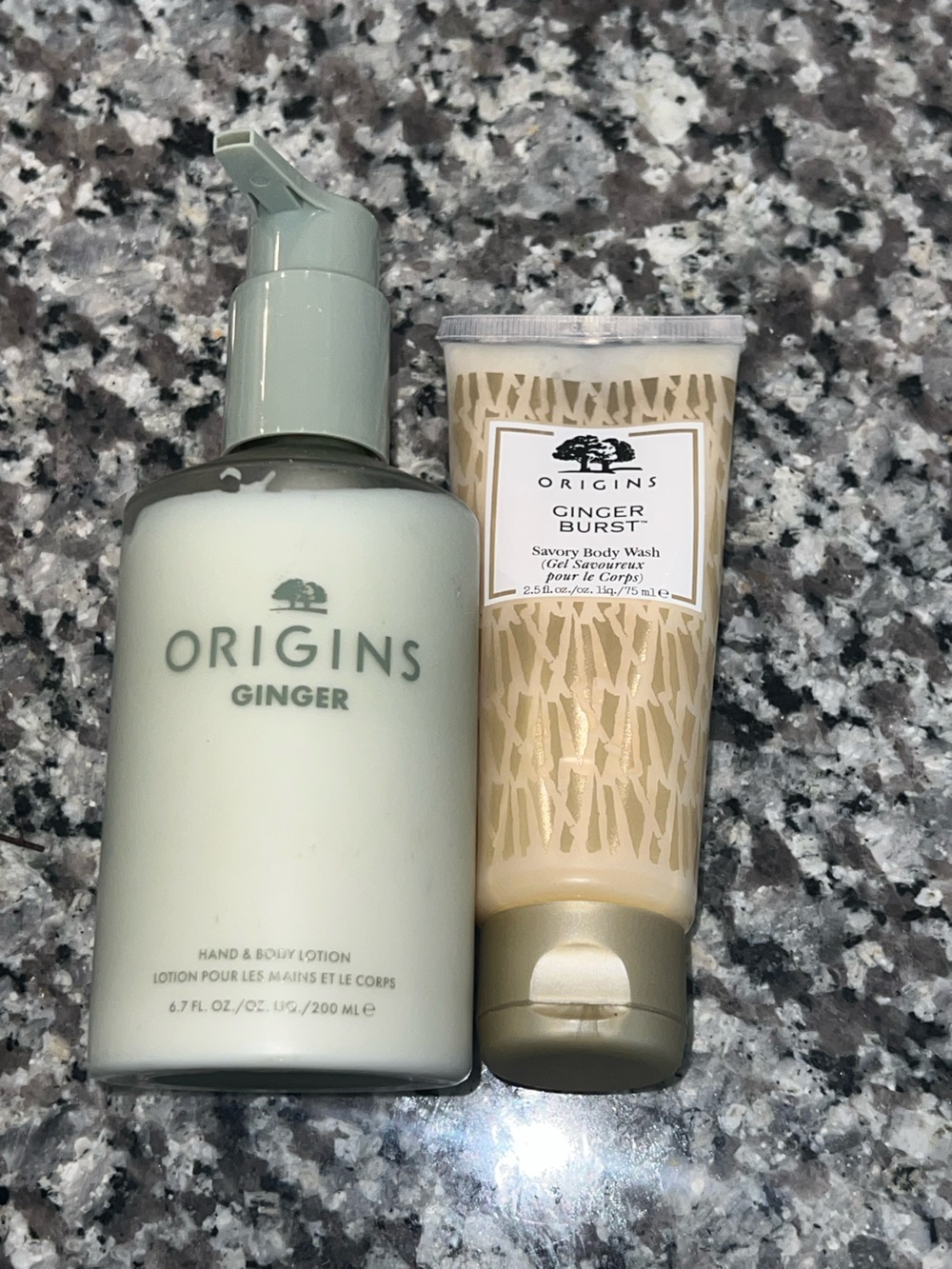 Origins Ginger Hand Body Lotion Safflower Ginger + Ginger Burst Body Wash Bundle